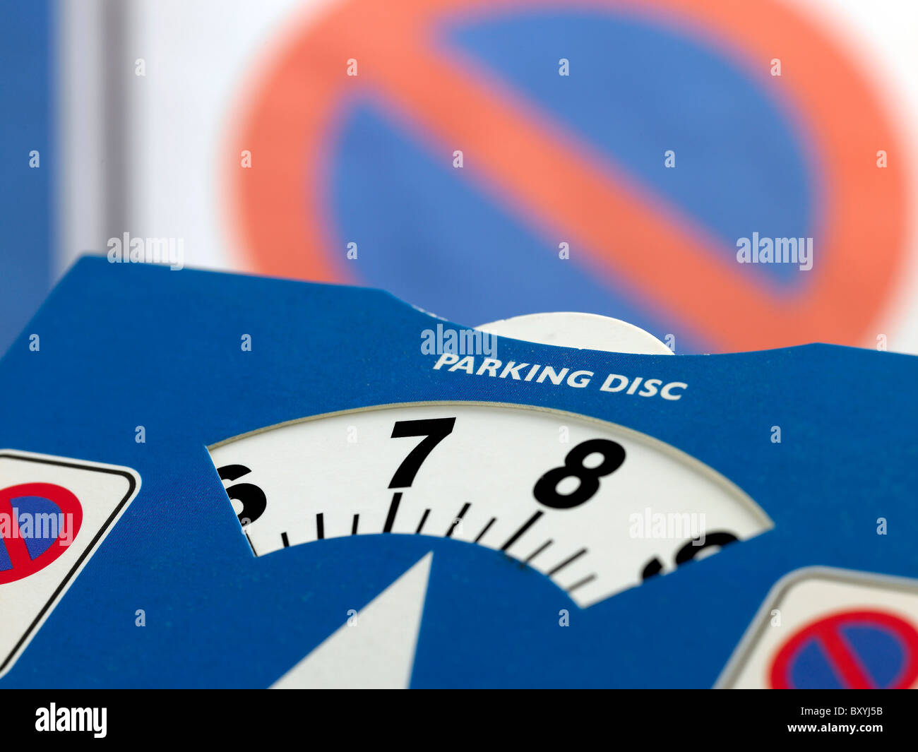disque de stationnement Banque D'Images