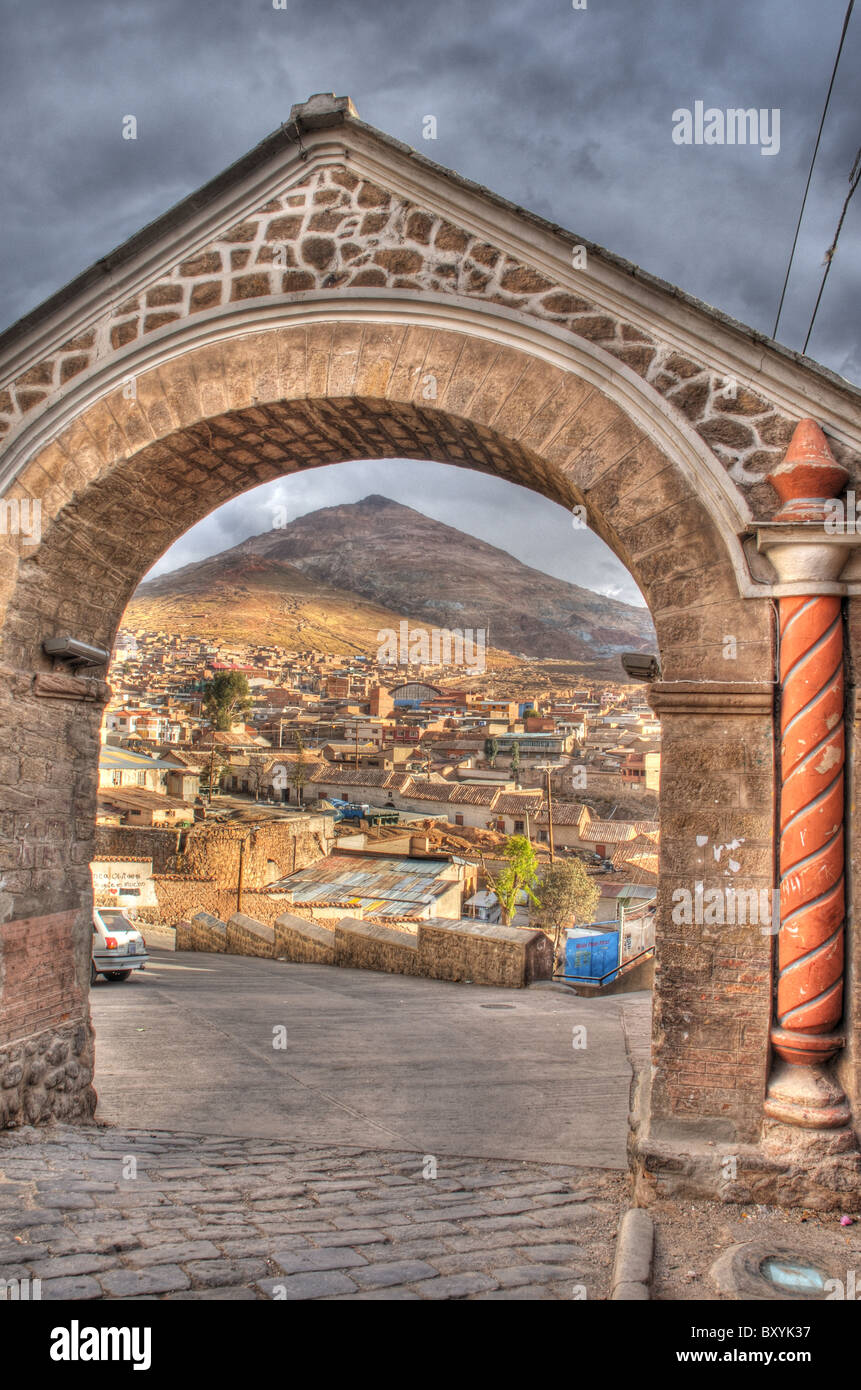 Le Cerro Rico montagne à Potosi, en Bolivie Banque D'Images