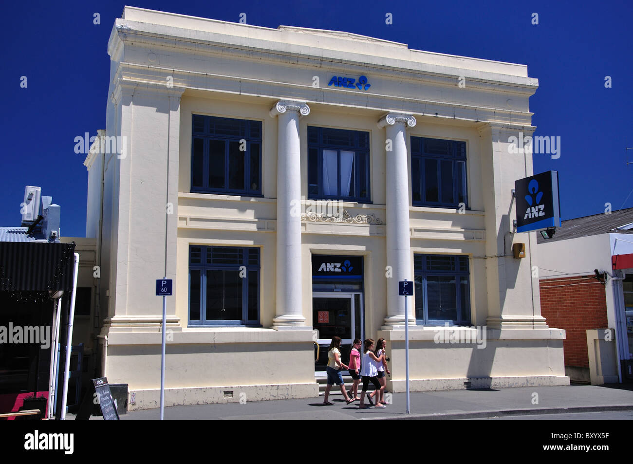 Bâtiment historique de la banque ANZ, rue Talbot, Geraldine, South Canterbury, Canterbury, île du Sud, Nouvelle-Zélande Banque D'Images