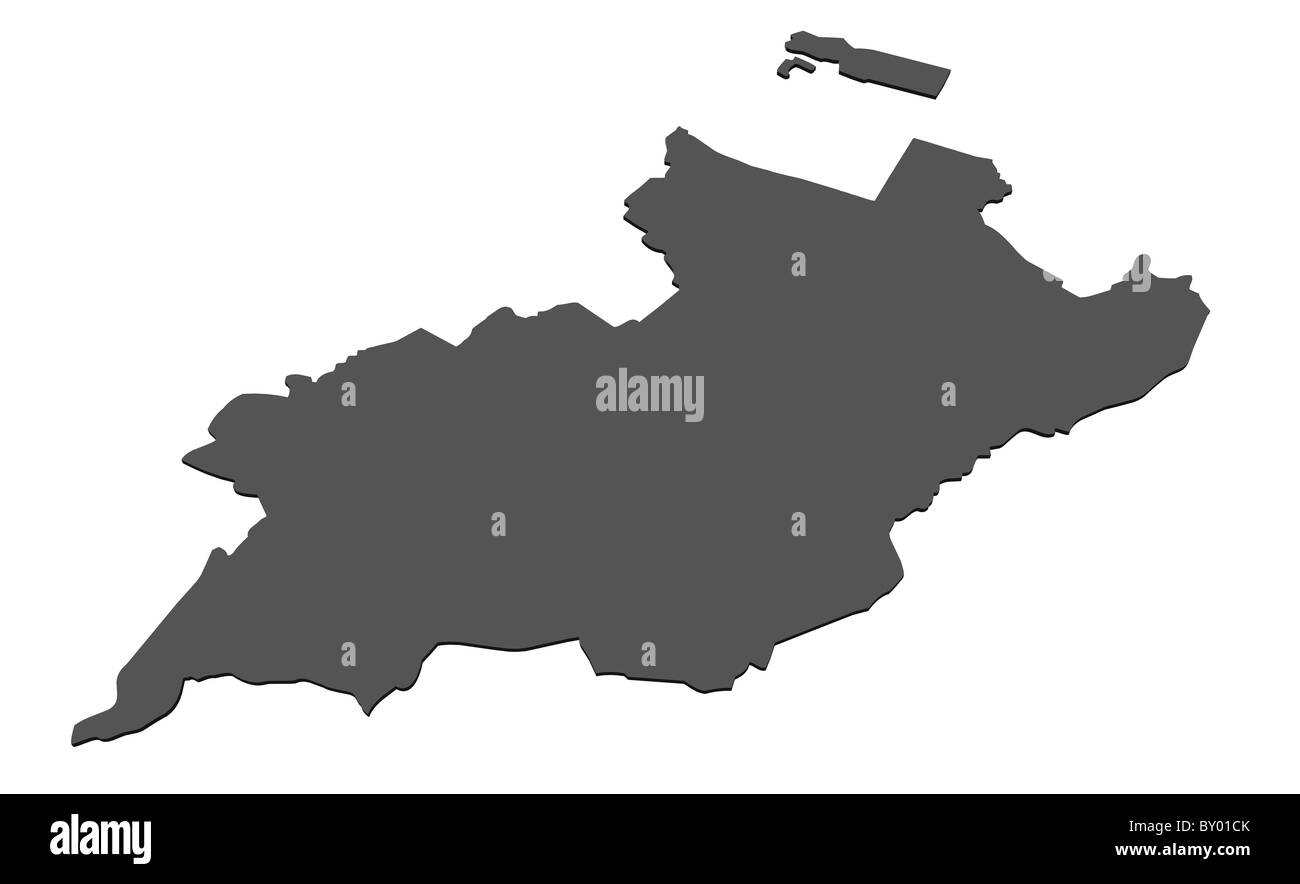 Carte de l'isolé - Suisse Banque D'Images