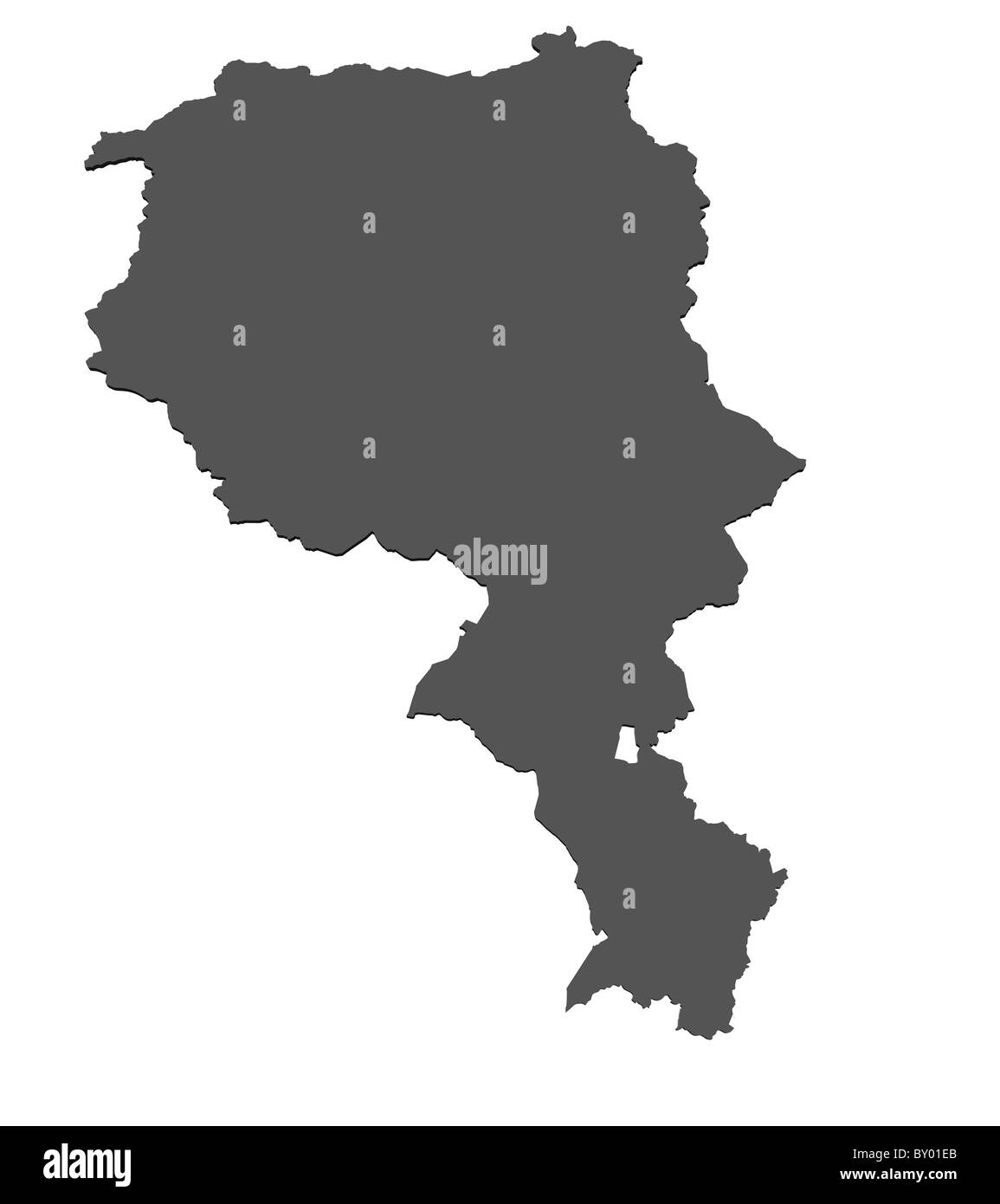 Carte de l'isolé - Suisse Banque D'Images