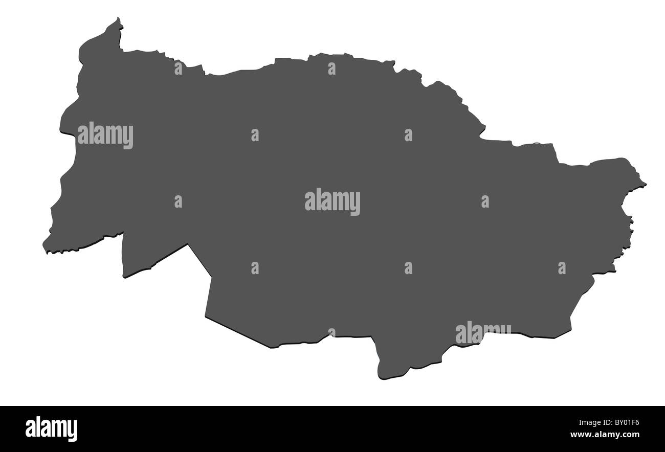 Carte de l'isolé - Suisse Banque D'Images