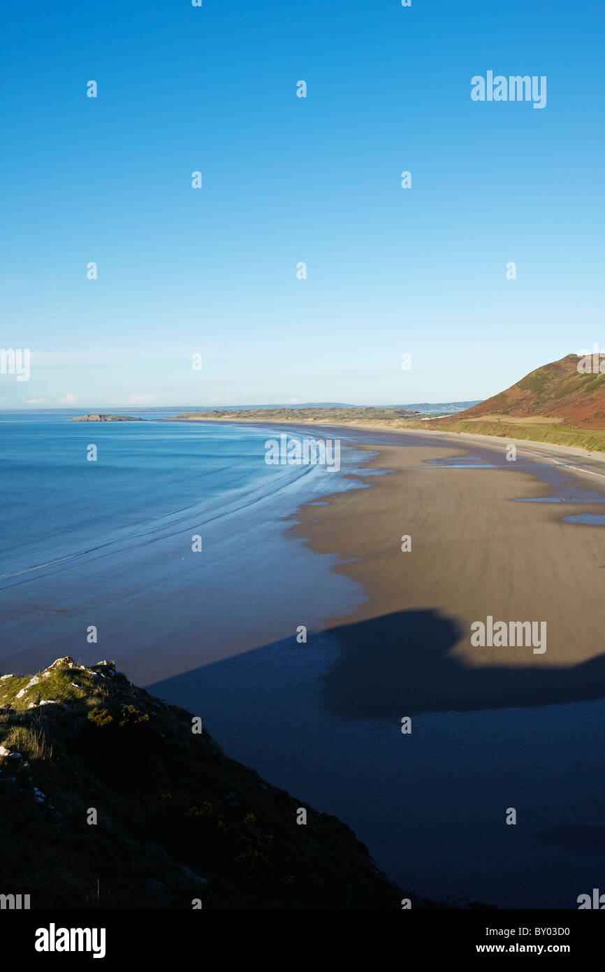 Rhossili Bay, Gower, Pays de Galles, Royaume-Uni Banque D'Images