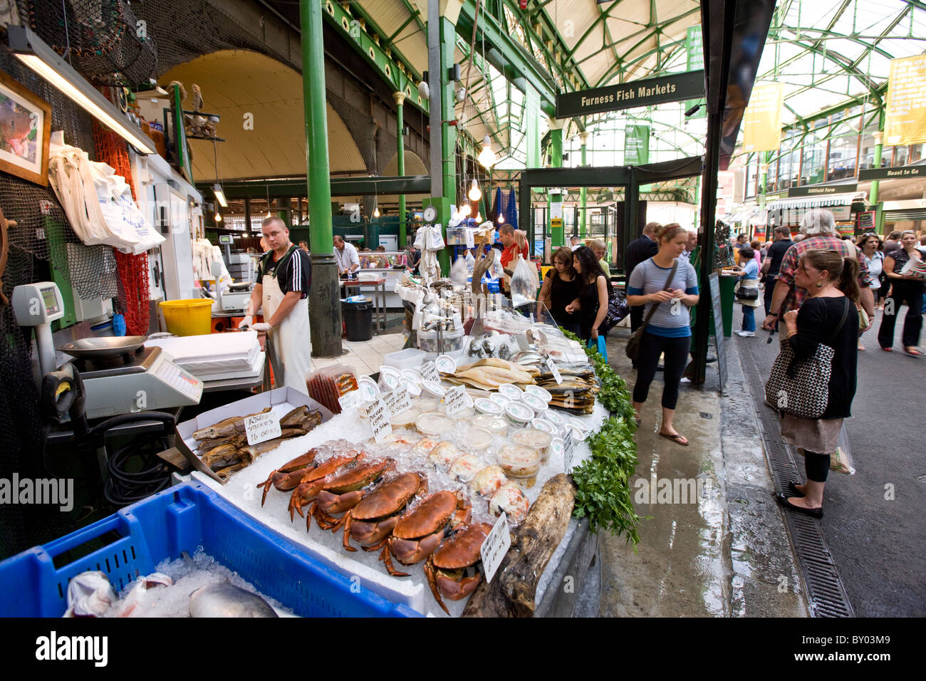 Borough Market à Londres Banque D'Images