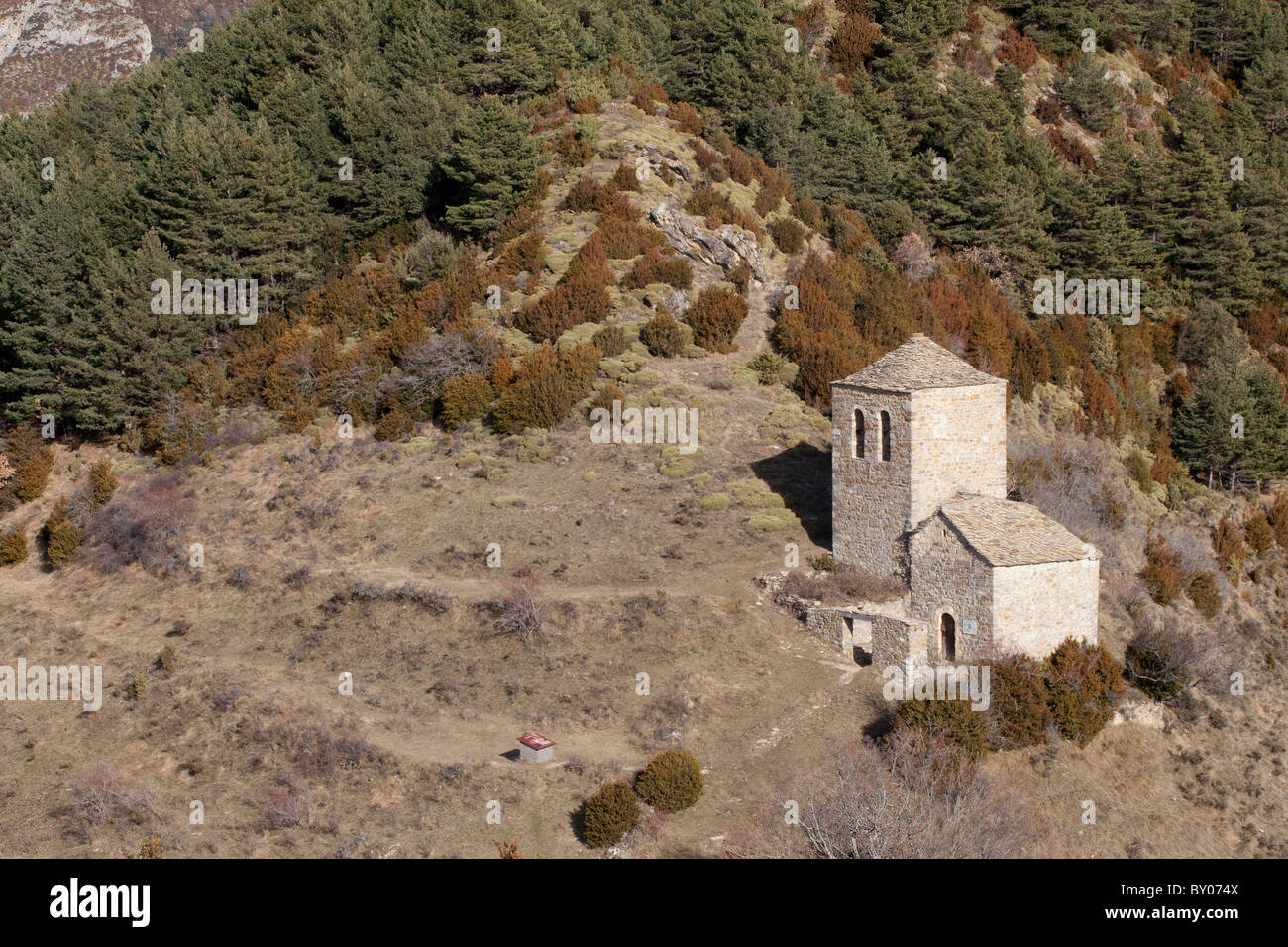 Ermitage de Fajanillas, Tella, Parc National d'Ordesa et Monte Perdido, Huesca, Espagne Banque D'Images