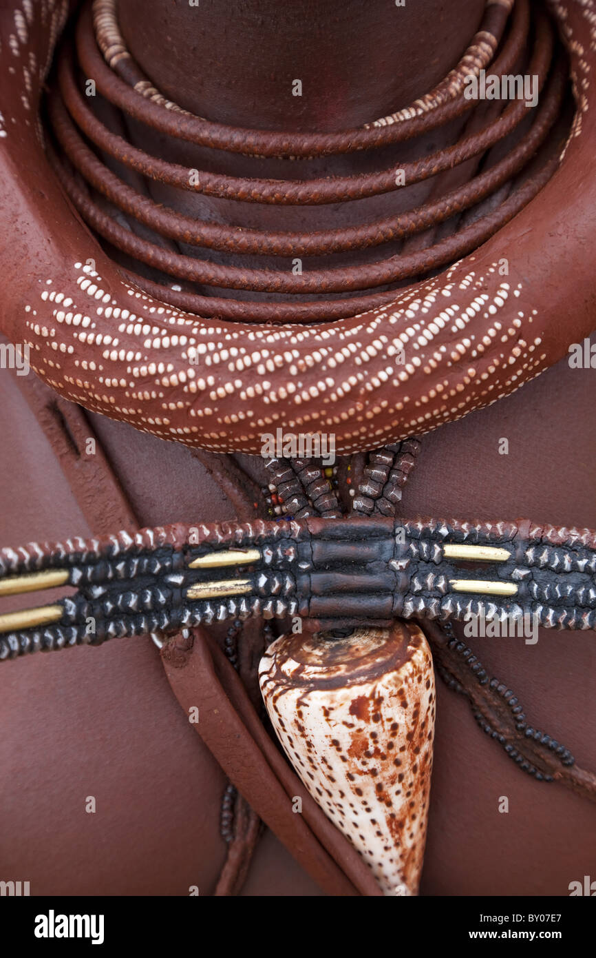 Femme Himba, Kaokoland, Namibie Banque D'Images