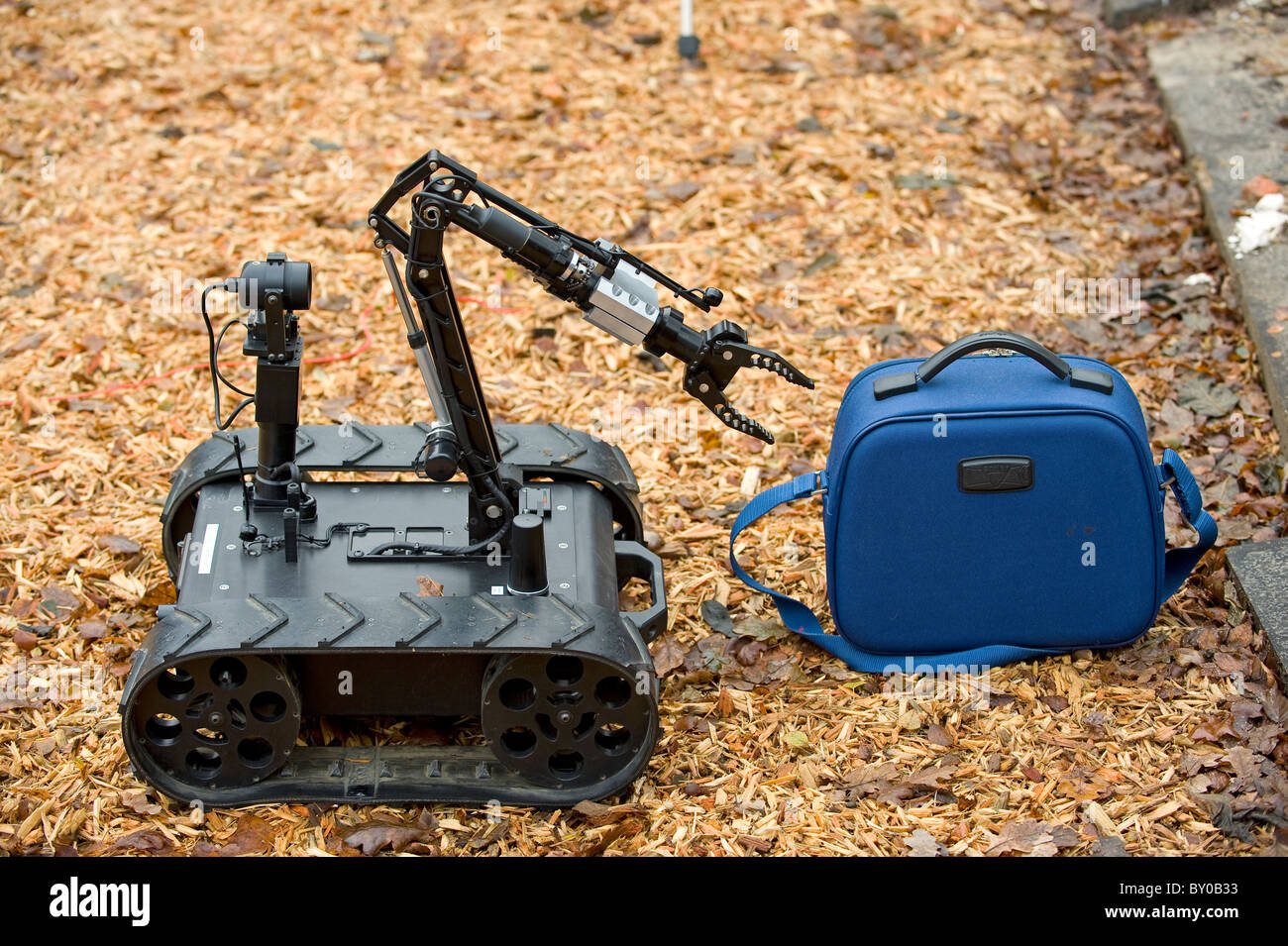 Jet d'eau de cuisson Robot NEM Disruptor, formation pour dearming des bombes en Afghanistan (Pigstick) Banque D'Images