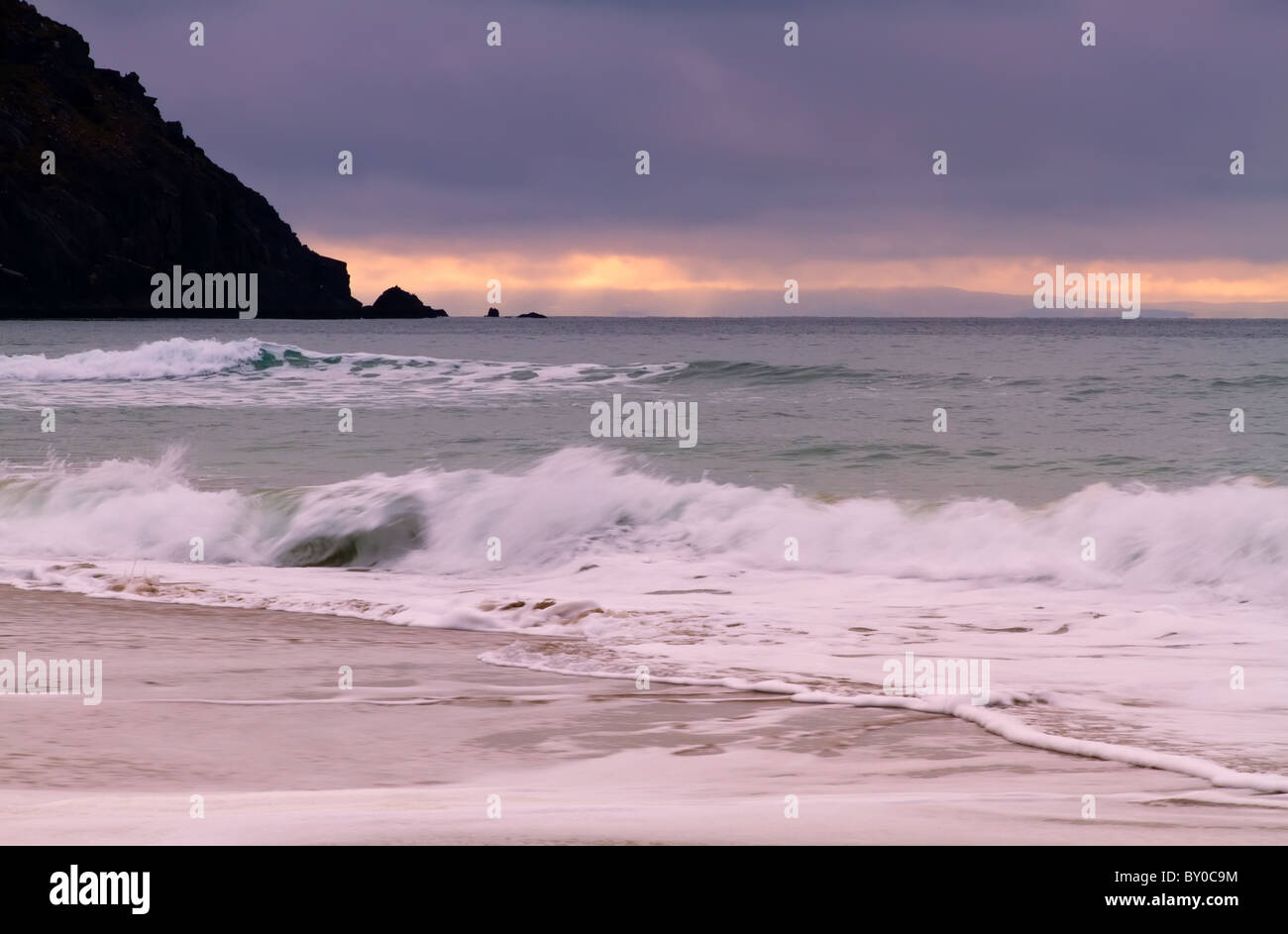 Kinnard Beach sur la péninsule de Dingle, Co.Kerry, République d'Irlande Banque D'Images