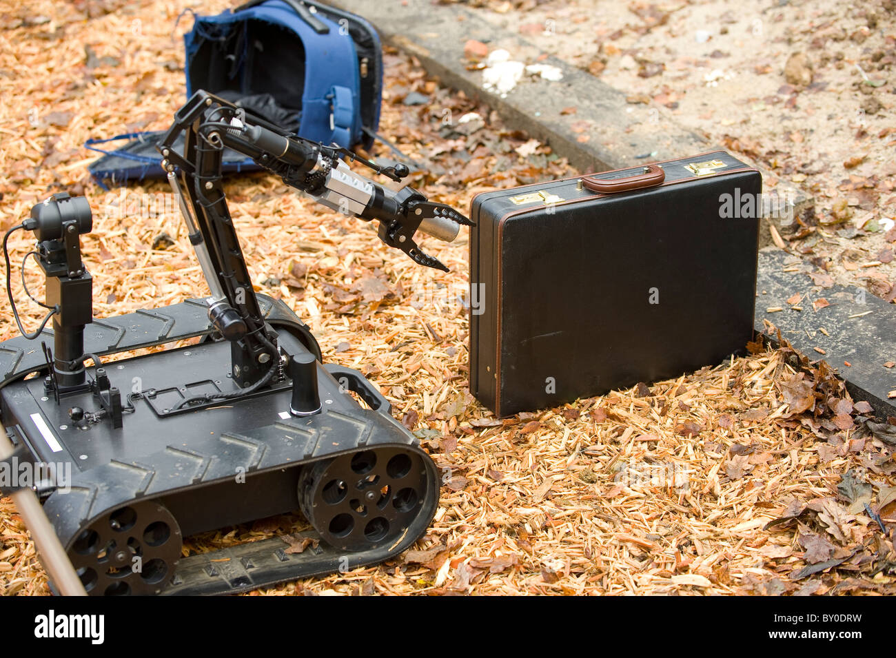 Jet d'eau de cuisson Robot NEM Disruptor, formation pour dearming des bombes en Afghanistan (Pigstick) Banque D'Images