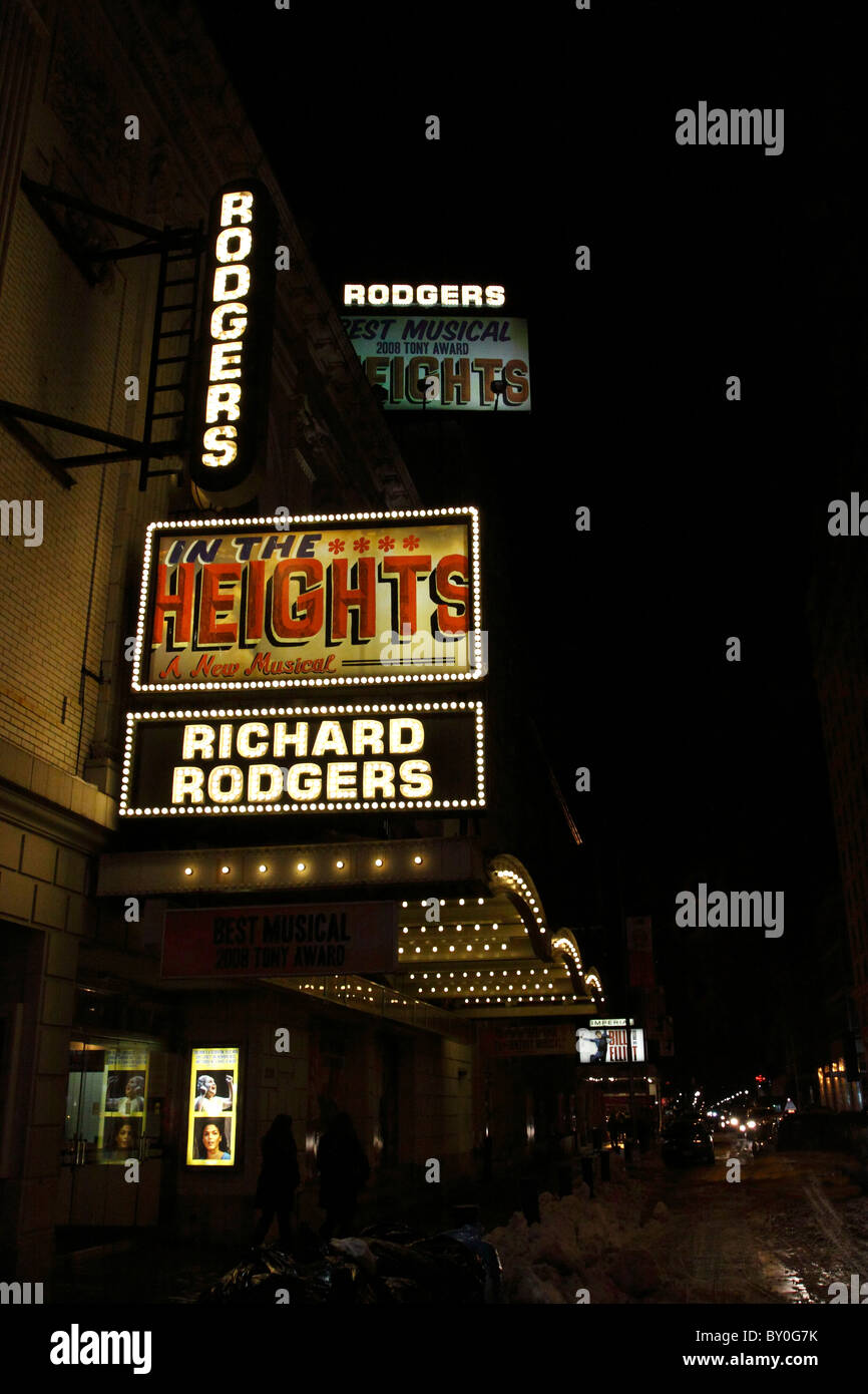 Théâtre juste à côté de Broadway, à Times Square, Manhattan, New York City Banque D'Images