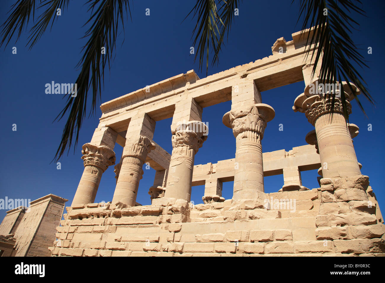Le Temple de Philae, Egypte- Kiosque de Trajan Banque D'Images