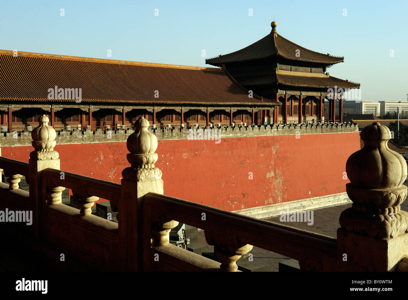 Wumen Gate dans la Cité Interdite, Beijing, Chine. Banque D'Images