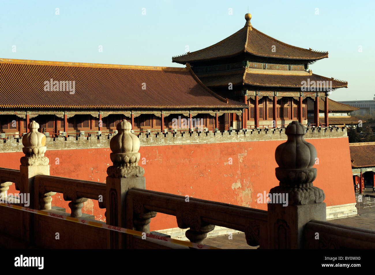 Wumen Gate dans la Cité Interdite, Beijing, Chine. Banque D'Images