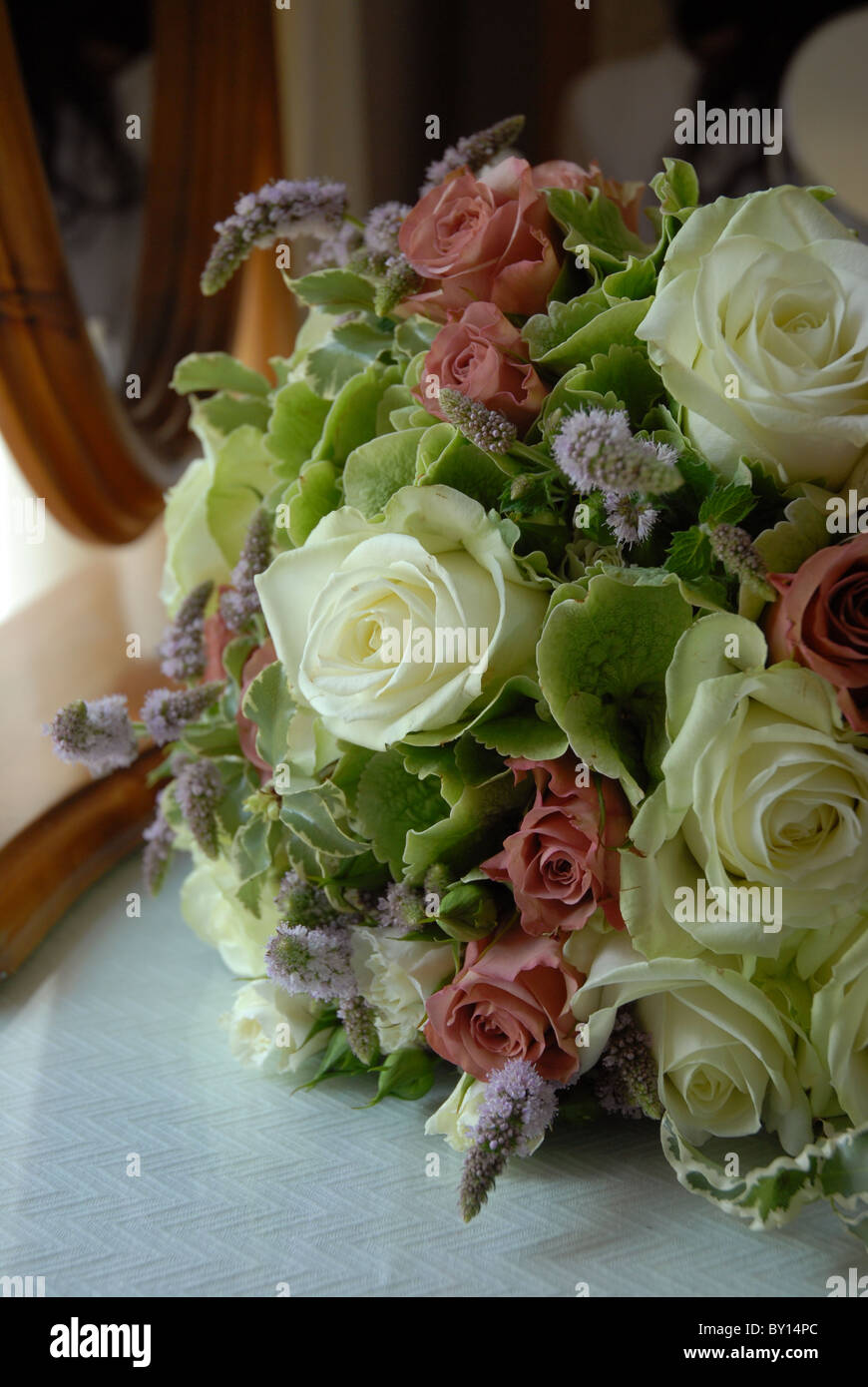 Un jour de mariage bouquet de la Mariée Banque D'Images