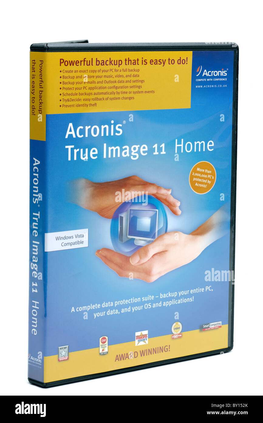 Logiciels emballés Acronis True Image 11 image logiciel de sauvegarde pour PC. Utilisez uniquement éditoriale Banque D'Images
