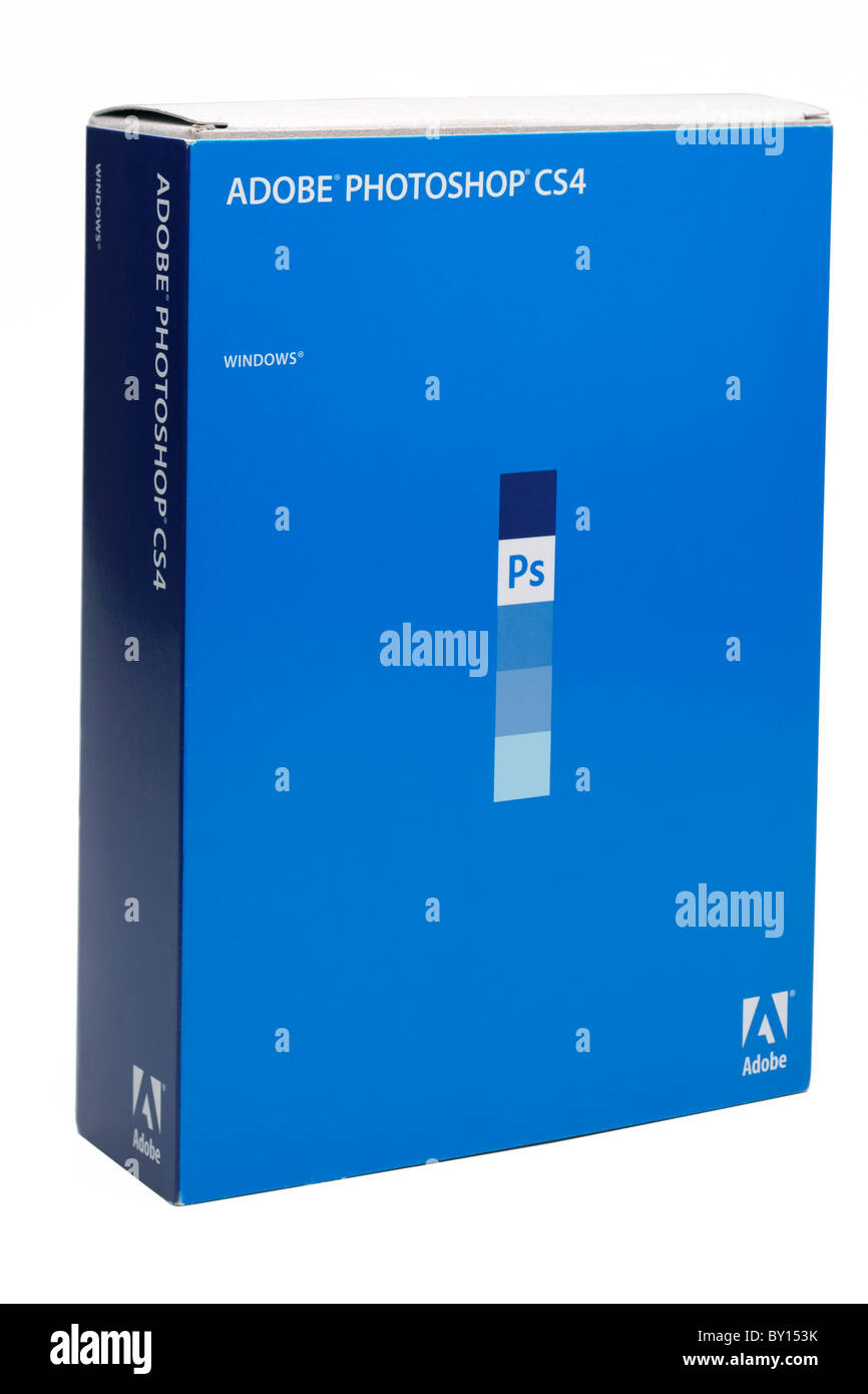 Logiciels emballés Adobe Photoshop CS4 pour Windows et Mac. Utilisez uniquement éditoriale Banque D'Images