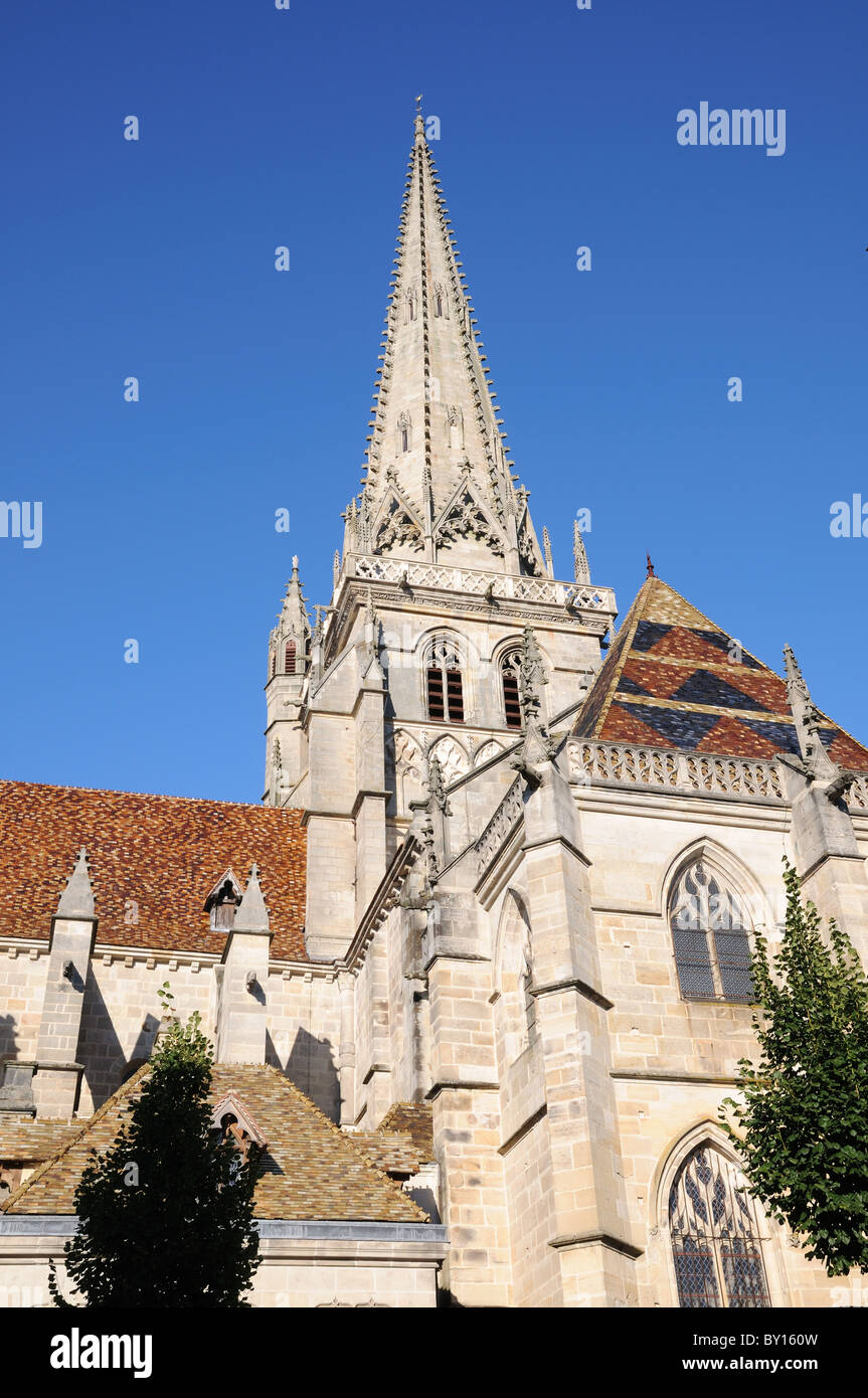 Extérieur de la cathédrale catholique romaine de St Lazare Autun France Cathedrale Saint Lazare Bourgogne Banque D'Images