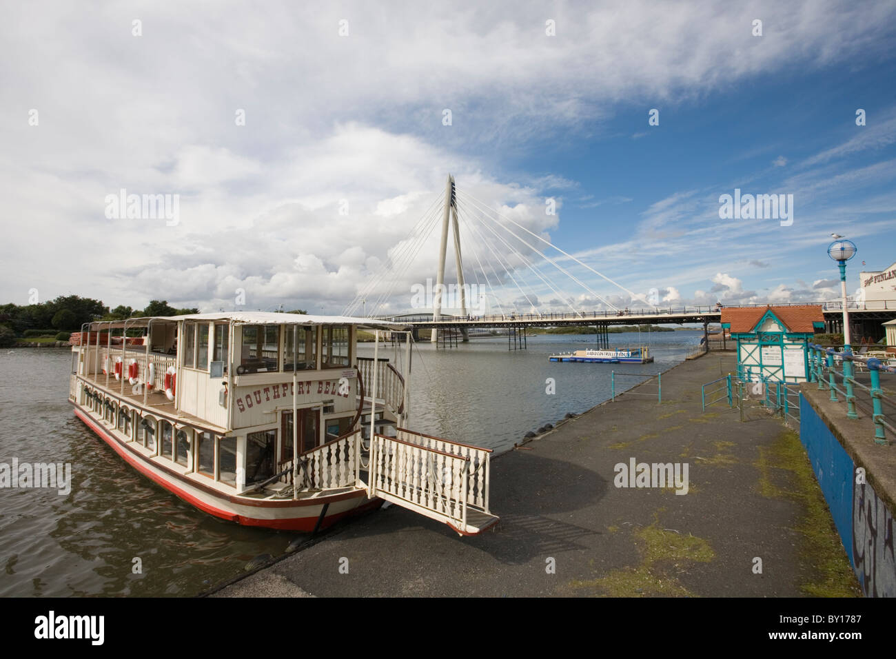 Southern Belle Steamer, Southport, Merseyside, Angleterre Banque D'Images