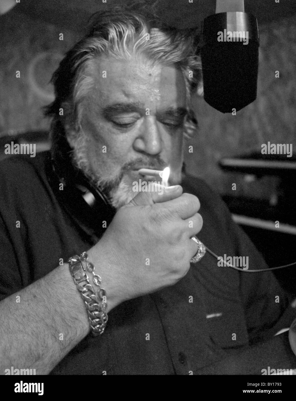 Wolfman Jack inscription 11 Mai 1994, l'année avant sa mort. Banque D'Images