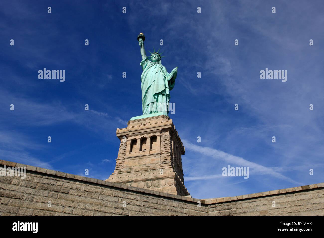 La Statue de la liberté sur Liberty Island, New York City, États-Unis d'Amérique Banque D'Images