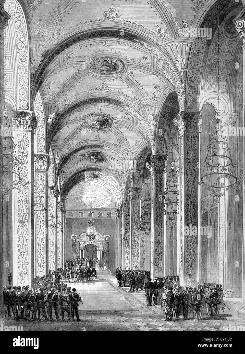 Couronnement de l'empereur Alexandre II de Russie 1856 Banque D'Images