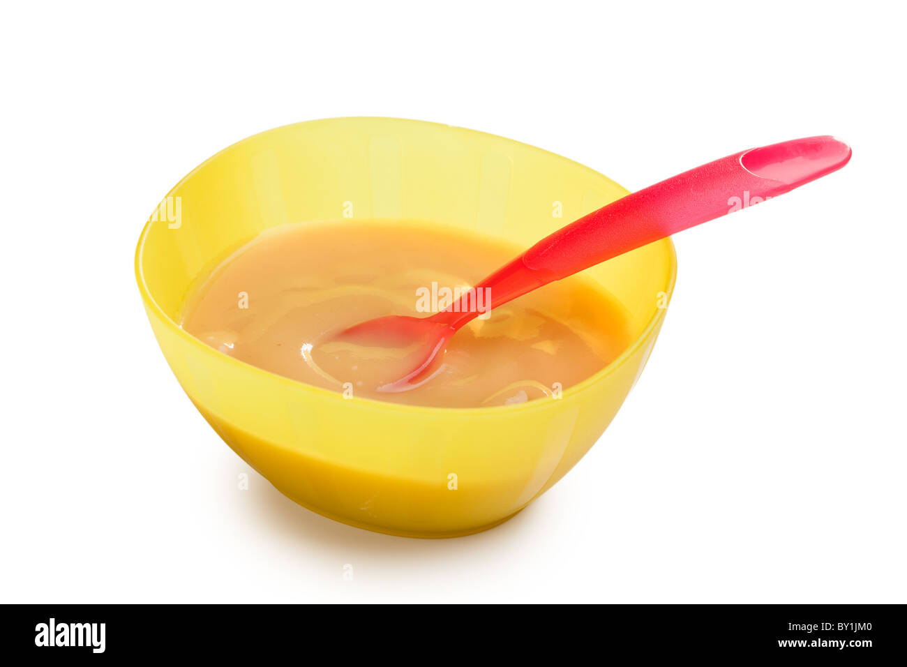 La Nourriture Pour Bebe Dans Un Bol En Plastique Photo Stock Alamy