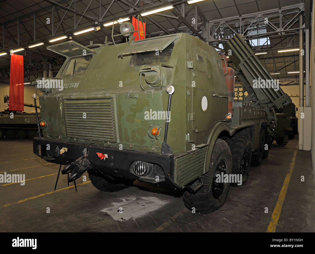 Mobile russe lance-roquettes multiples affichage à Saumur France Banque D'Images