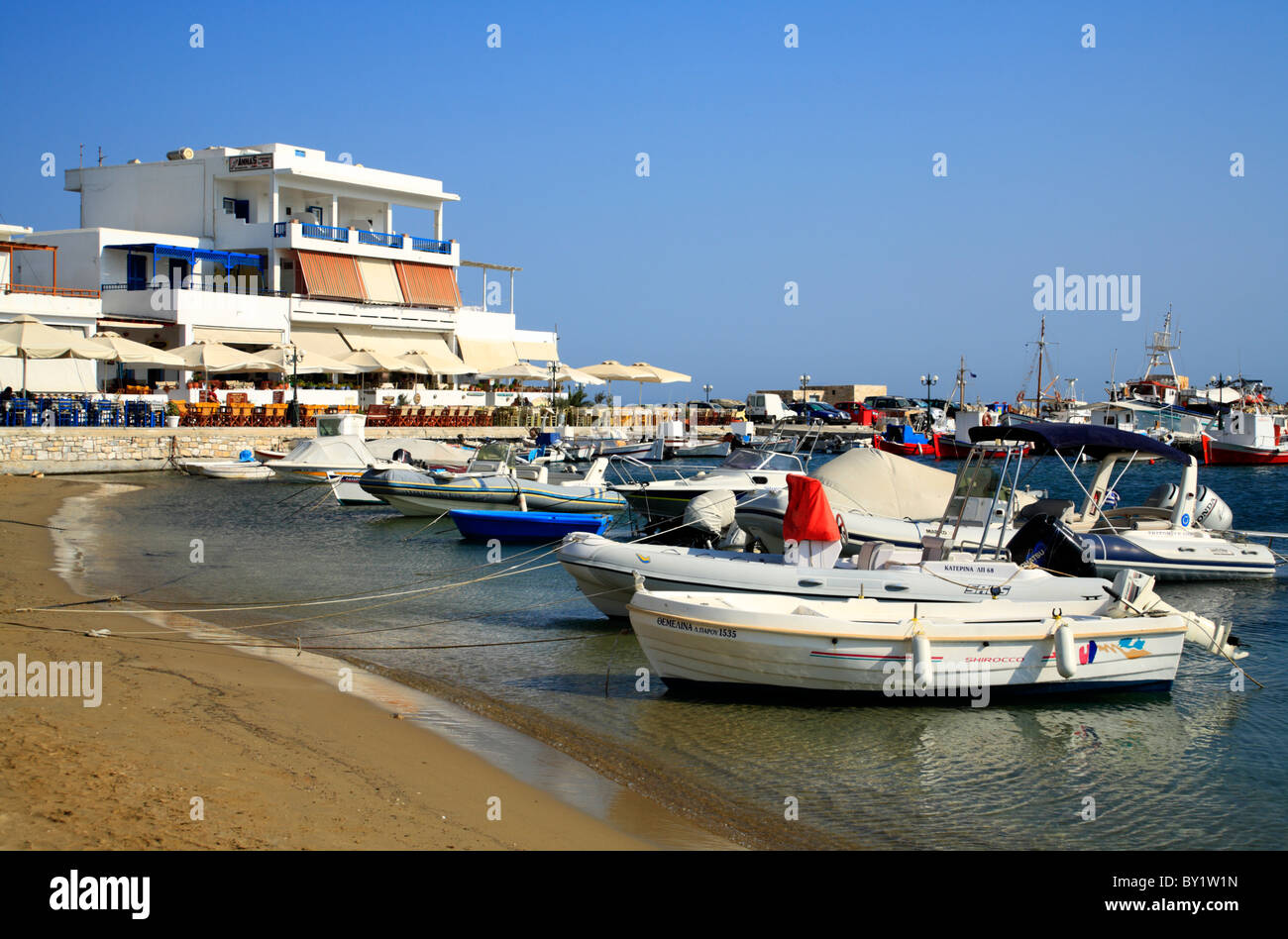 L'île de Paros Paros Cyclades Grèce Banque D'Images