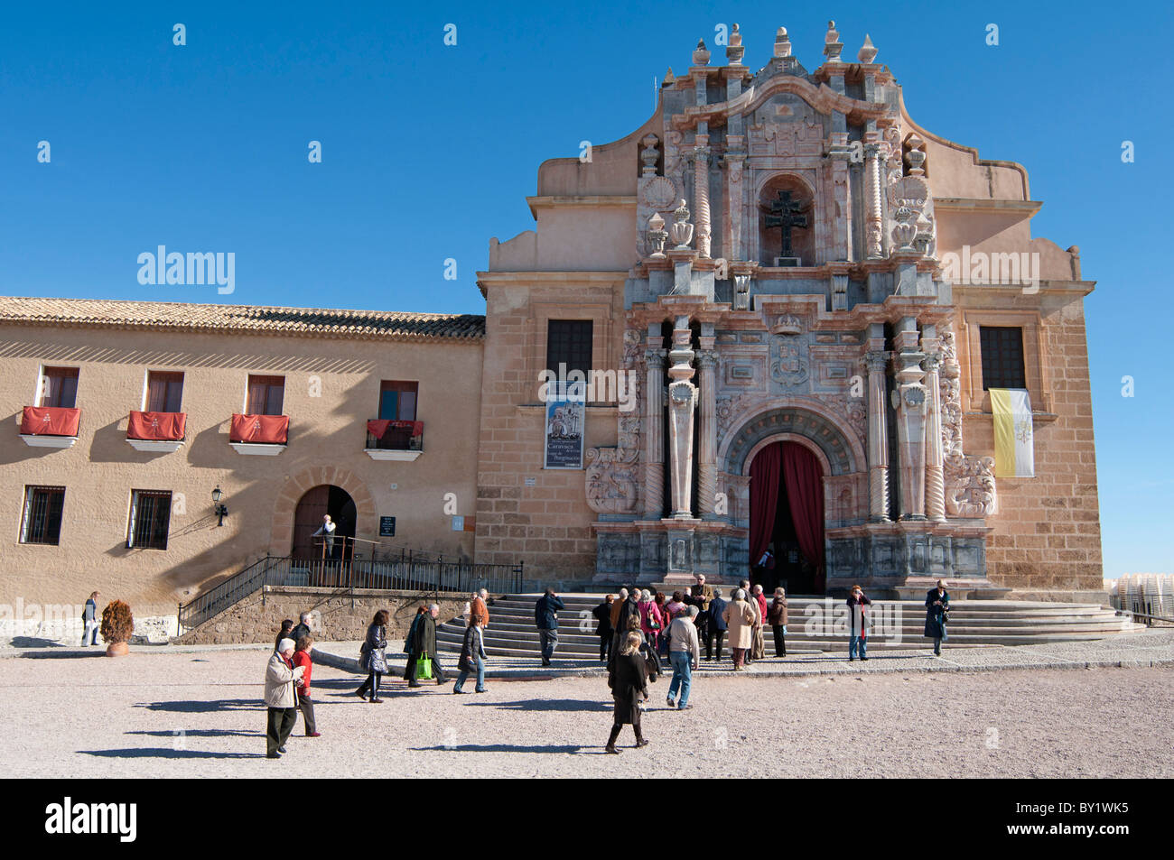 Château médiéval de Santa Cruz, Caravaca de la Cruz, dans la province de Murcie, dans le sud-est de l'Espagne. Banque D'Images