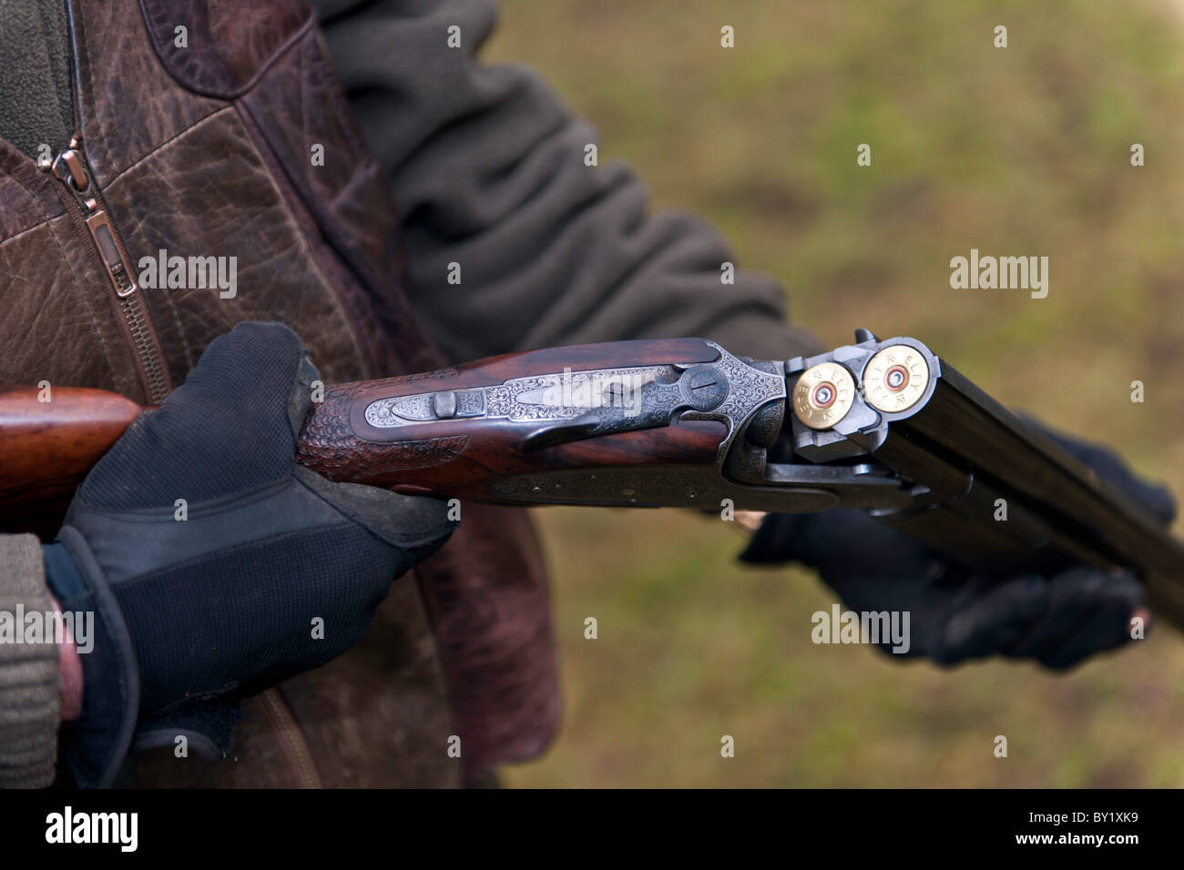 Le Pheasant Shoot Banque D'Images