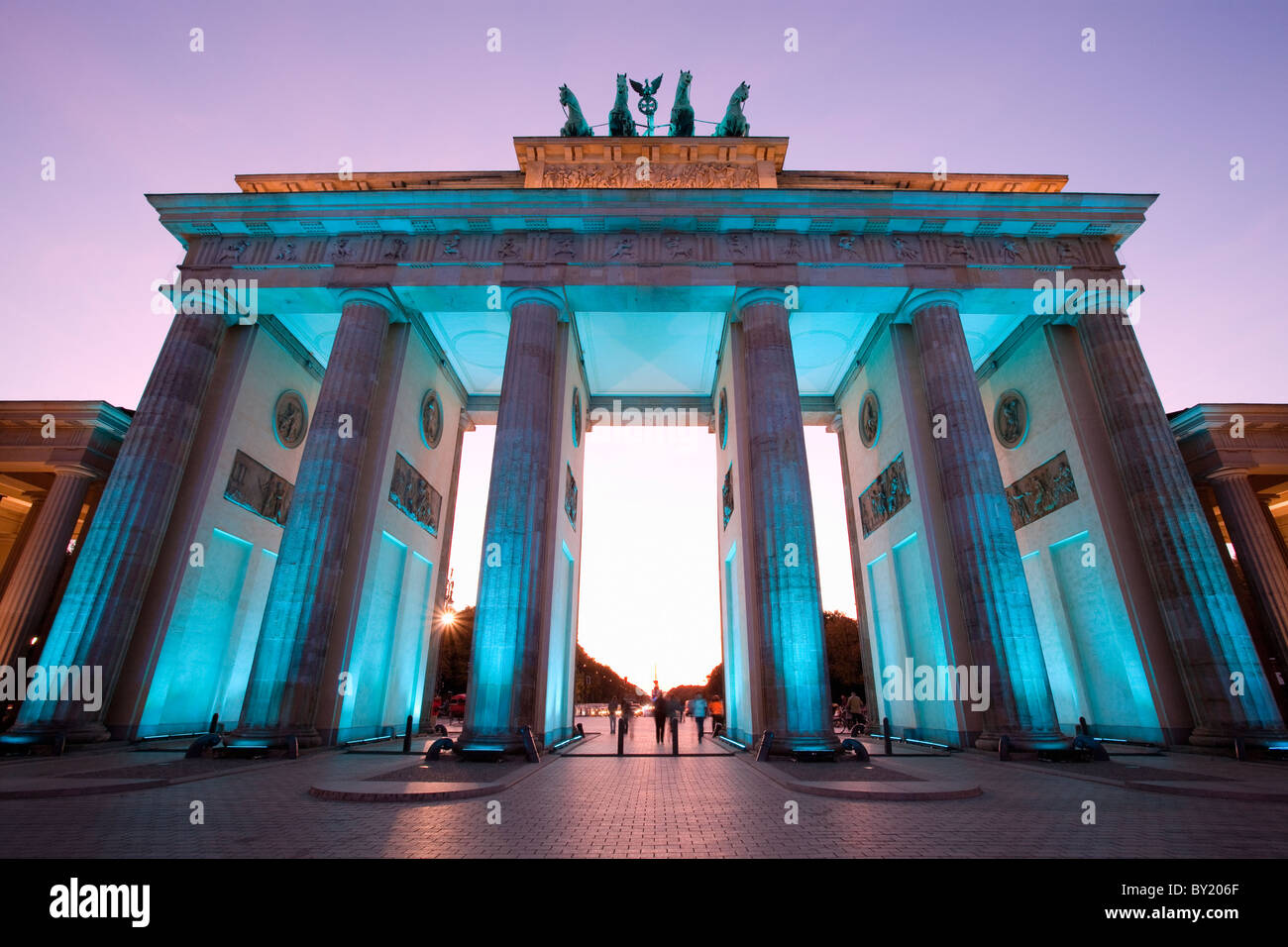 Porte De Brandebourg Pariser Platz Berlin Allemagne Porte de brandebourg de berlin Banque de photographies et d’images à