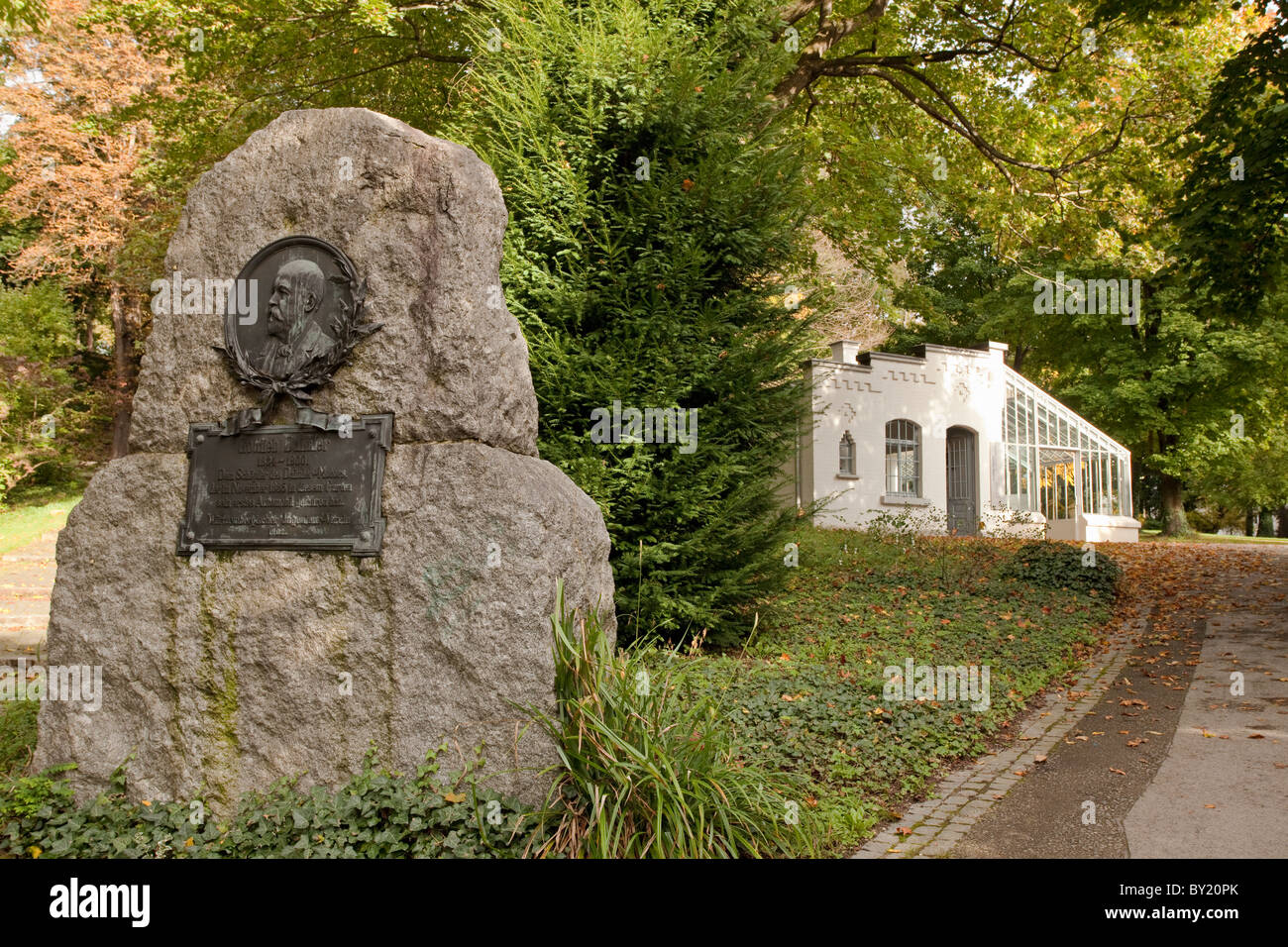 Allemagne,Cannstatt, Gottlieb Daimler's villa, maison Taubenheimstrasse jardin atelier 1882 Banque D'Images