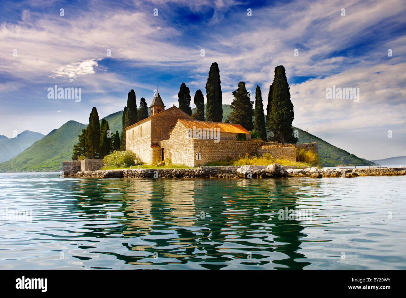 St George Island Baie de Kotor, Perast Montenegro Banque D'Images