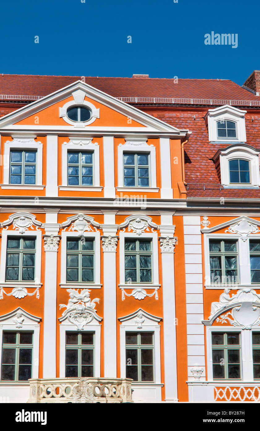 Gorlitz Allemagne frontière de l'Allemagne La Pologne La ville au centre-ville gros plan de l'architecture Banque D'Images