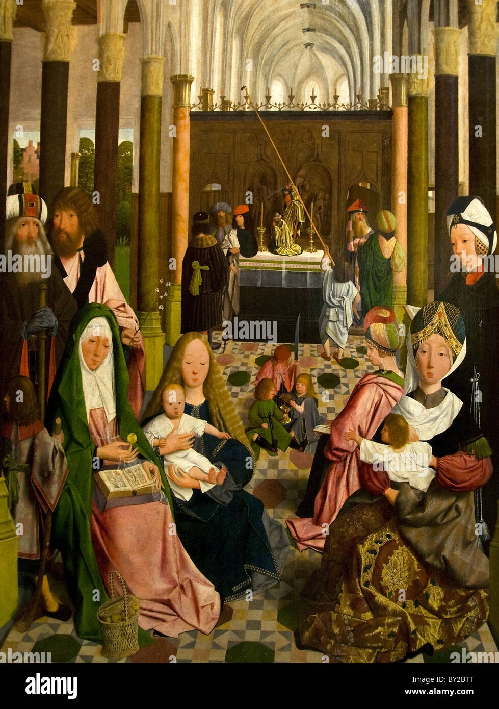 Geertgen tot Sint Jans la sainte parenté 1490 Pays-Bas peintre néerlandais Banque D'Images