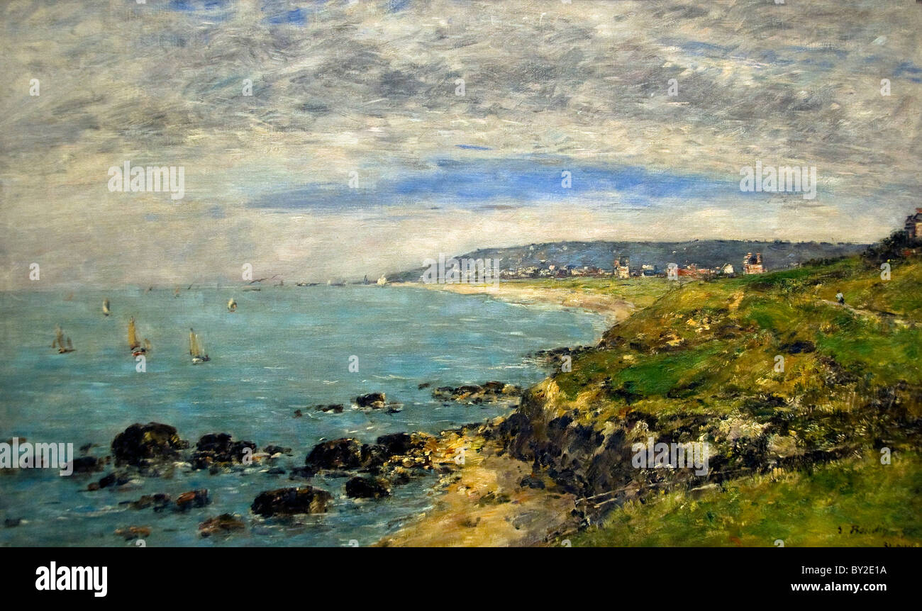 Louis Eugène Boudin France peintre français la peinture de la baie près de Benerville 1897 Banque D'Images