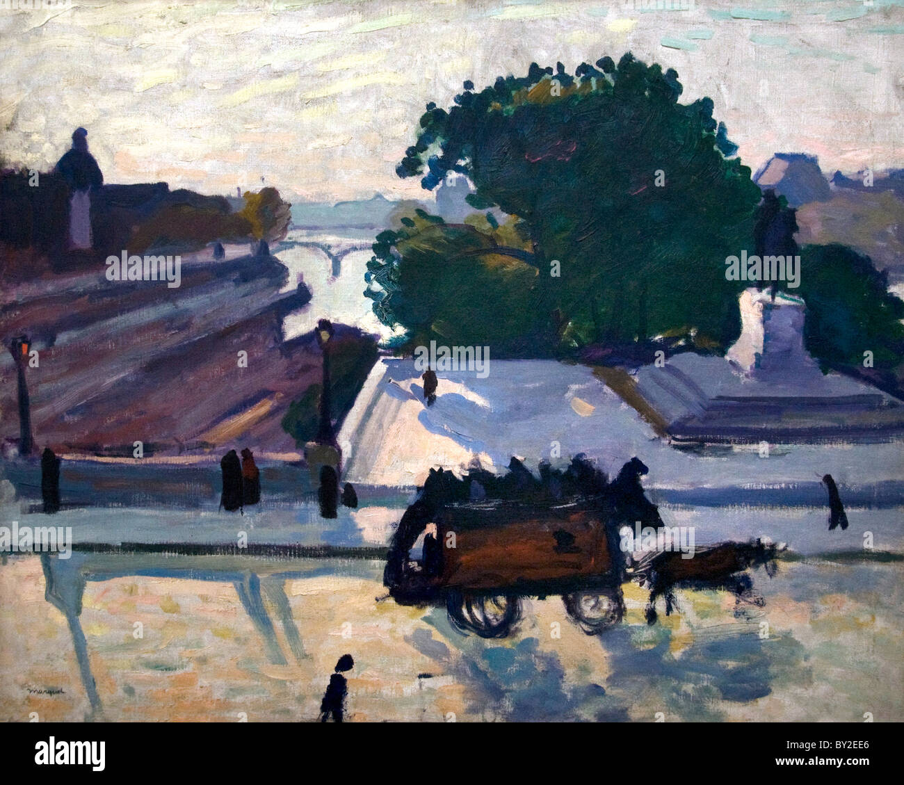 Albert Marquet, peintre Français France Peinture Pont Neuf au soleil au soleil Paris Banque D'Images