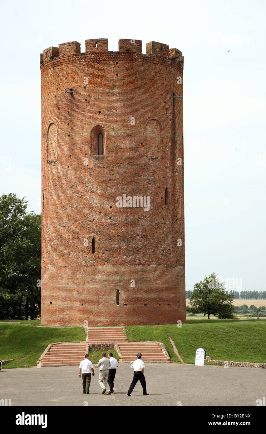 La tour de Kamjanec à partir de la 13e siècle, Kamjanec, Bélarus Banque D'Images