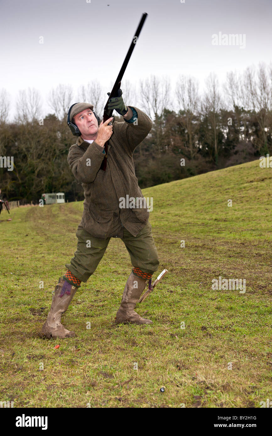 Le Pheasant Shoot Banque D'Images