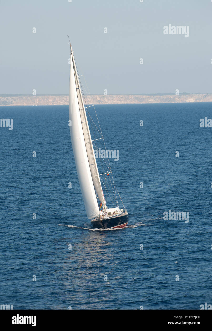 Yacht à voile Palma Mallorca Banque D'Images