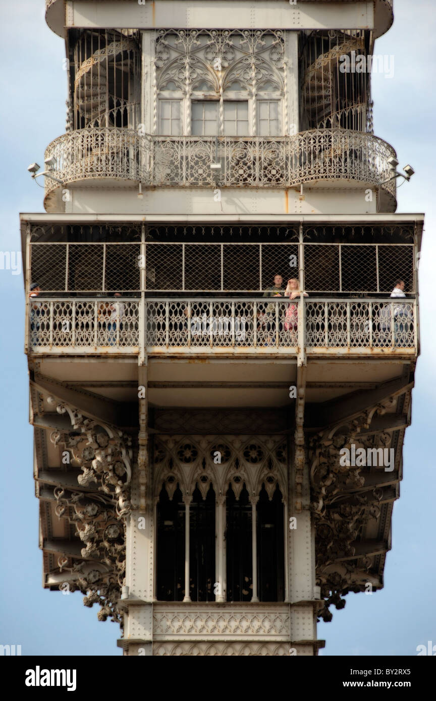 Elevador de Santa Justa, Lisbonne, Portugal Banque D'Images