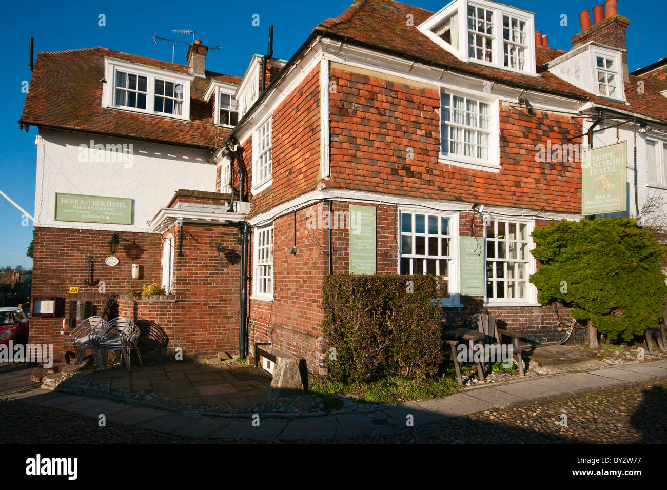 L'espoir d'observer la rue Bell Rye East Sussex England Banque D'Images