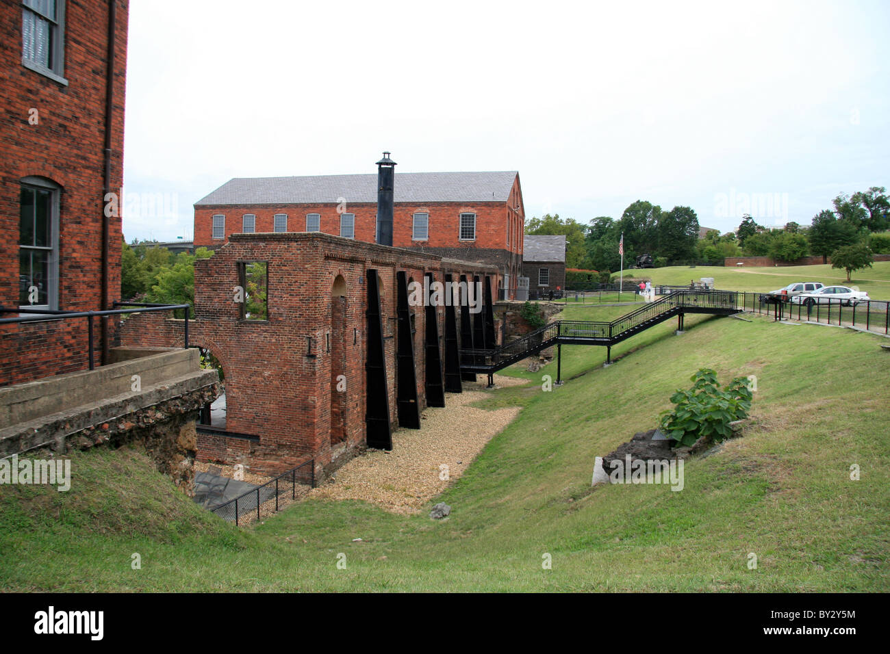 Vue extérieure de la Tredegar Iron Works Museum, Richmond, VA, États-Unis. Banque D'Images