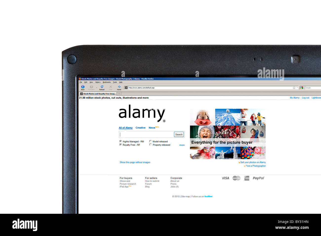 La recherche d'images en ligne sur le site web de la bibliothèque photo stock Alamy, UK Banque D'Images