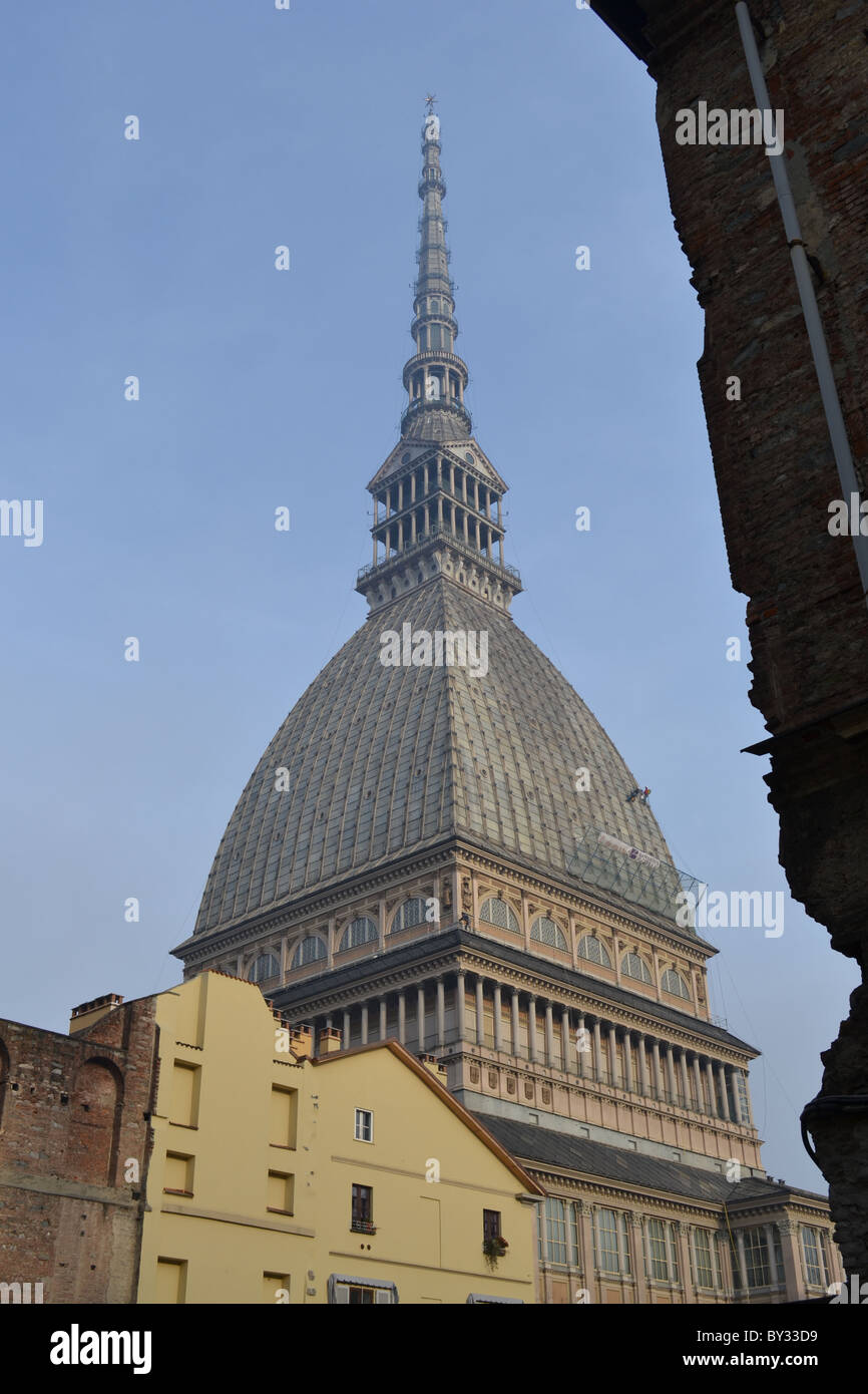 Turin, paysage urbain au cours de l'hiver Banque D'Images