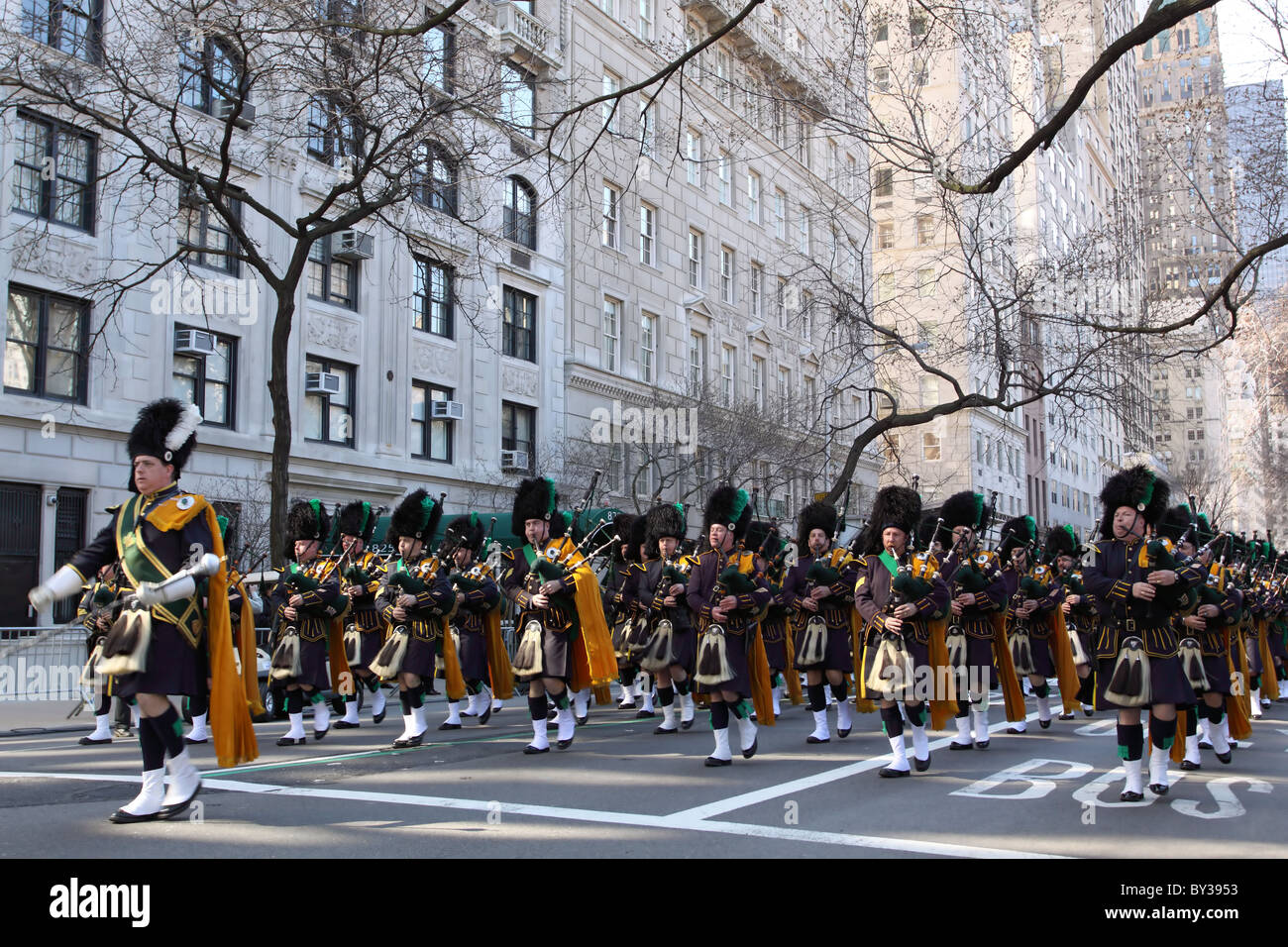 NEW YORK - Le 17 mars : Saint Patricks Day Parade le 17 mars 2010 à New York City Banque D'Images