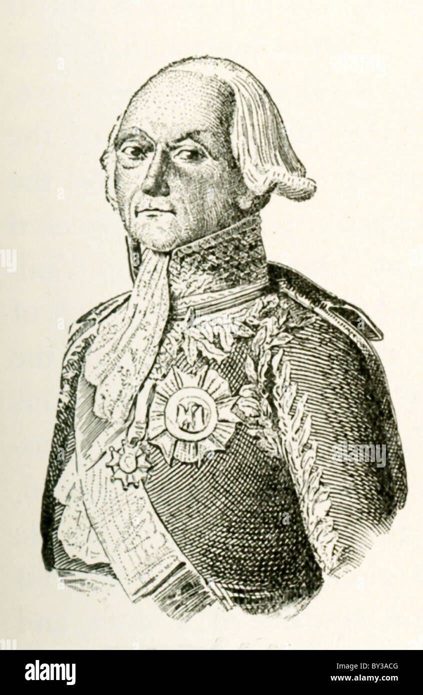 François Kellermann, le premier Duc de douceur, était maréchal de France pendant les guerres napoléoniennes (1803-1815). Banque D'Images