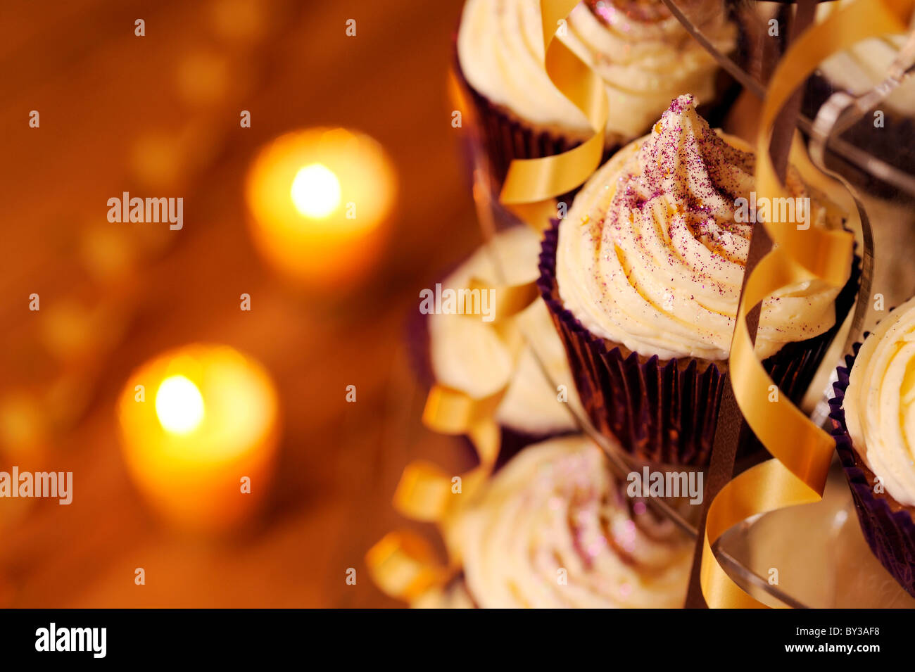 Cupcakes partis Banque D'Images