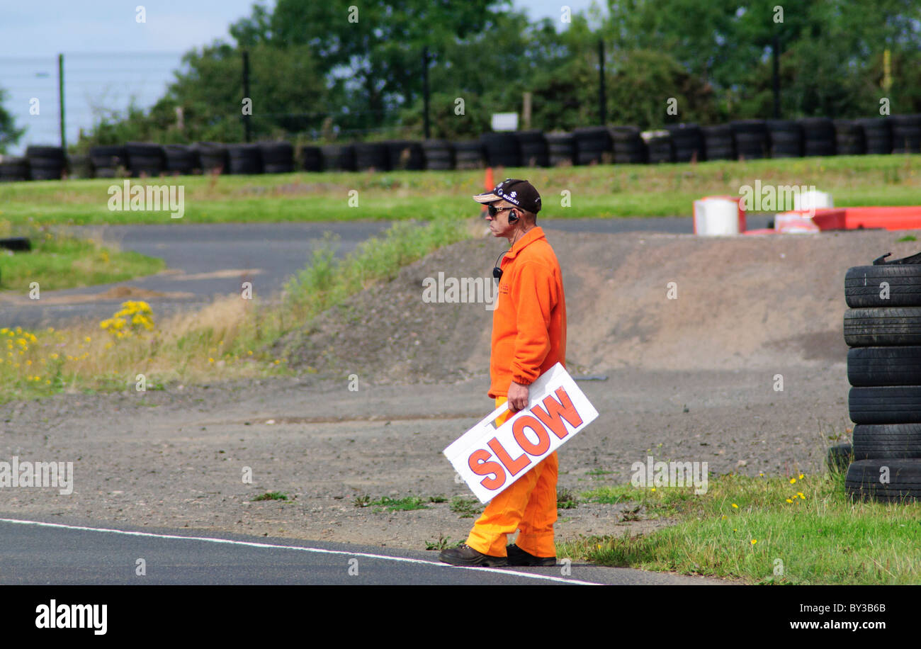 Marshall au circuit de course Banque D'Images