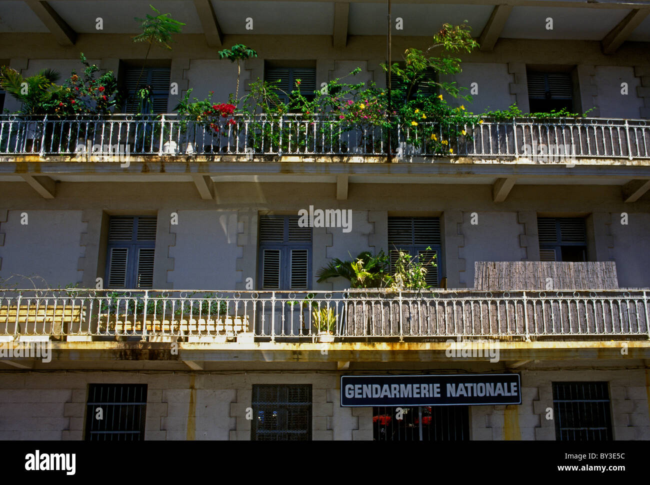 Gendarmerie Nationale dans la capitale de PointeàPitre sur l'île de